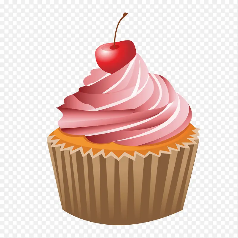 粉色美味蛋糕卡通图标