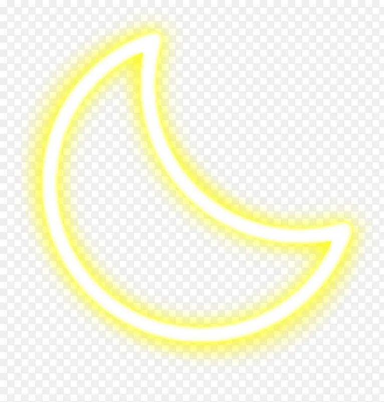 黄色闪耀月亮