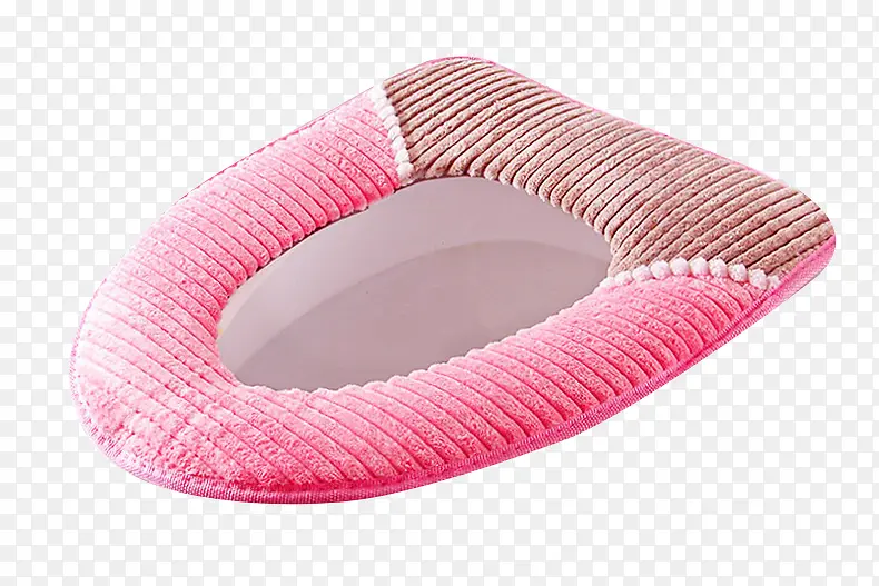 粉色加绒马桶垫