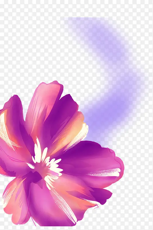 花卉红色水墨肌理素材