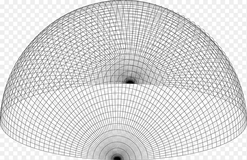 几何图形半球形矢量创意抽象线条
