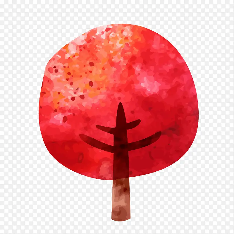 水彩 卡通 可爱 丙烯 蜡笔画 花