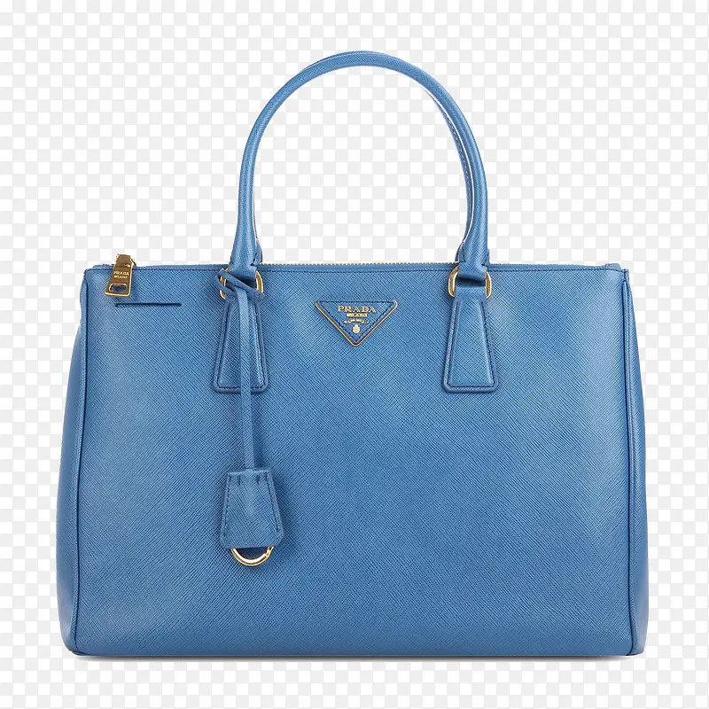 普拉达PRADA蓝色手提包包