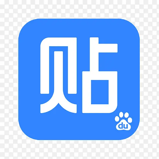蓝色贴吧社区软件logo
