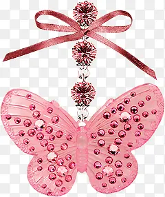 粉色水晶蝴蝶
