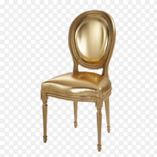 高贵金色椅子