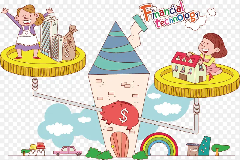 金融卡通素材