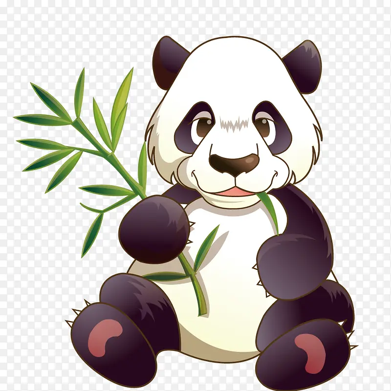 矢量动物世界熊猫