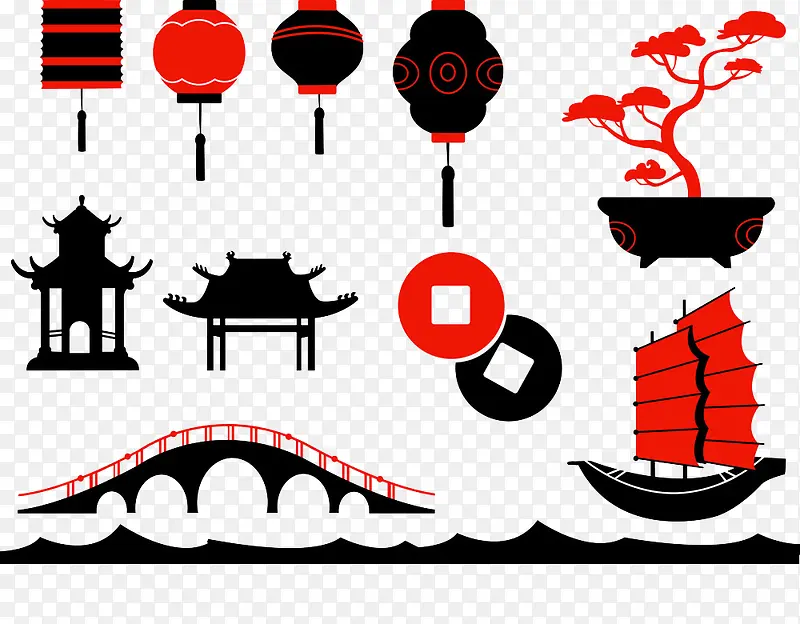 中国风装饰元素设计矢量素材PNG图片素材下载_图片编号qklmagny-免抠素材网