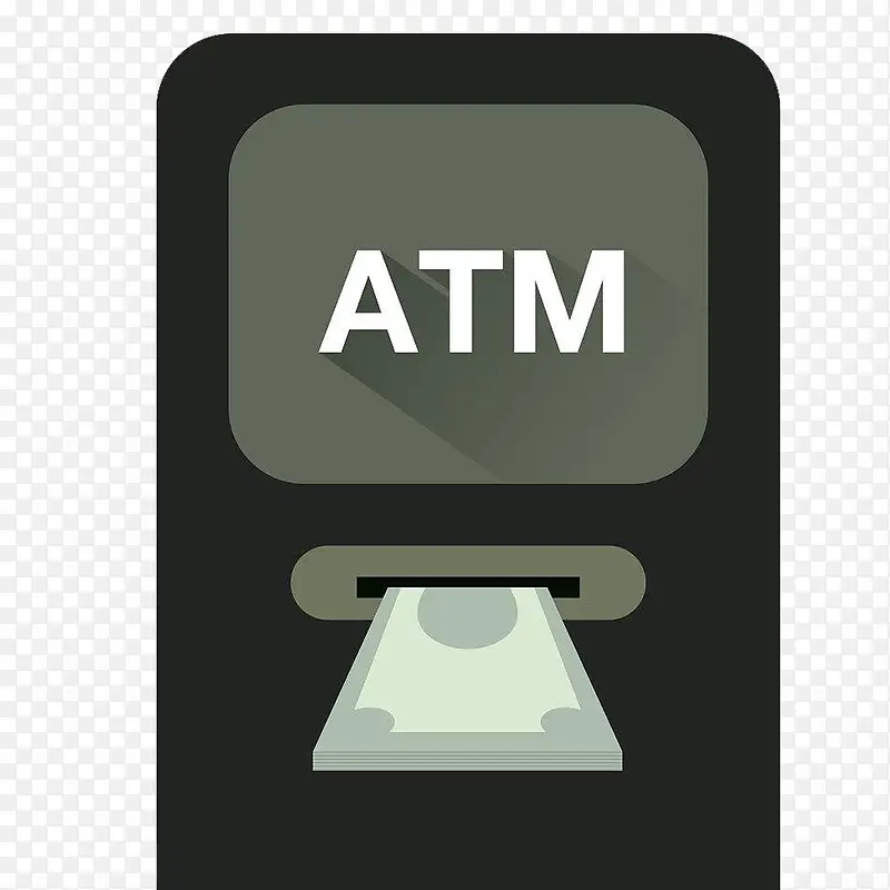 矢量ATM机图标