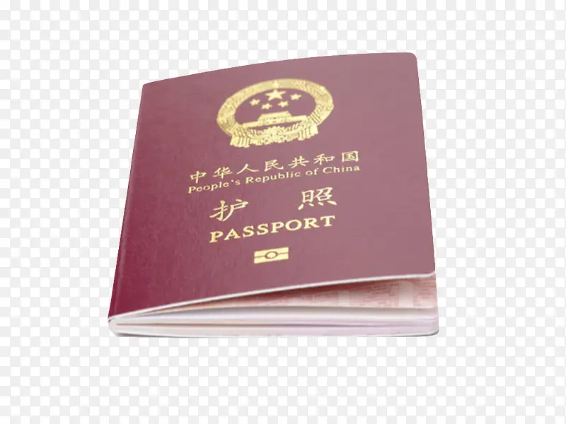 红色封面中国护照实物