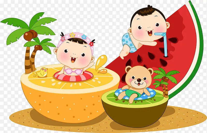 水果和孩子