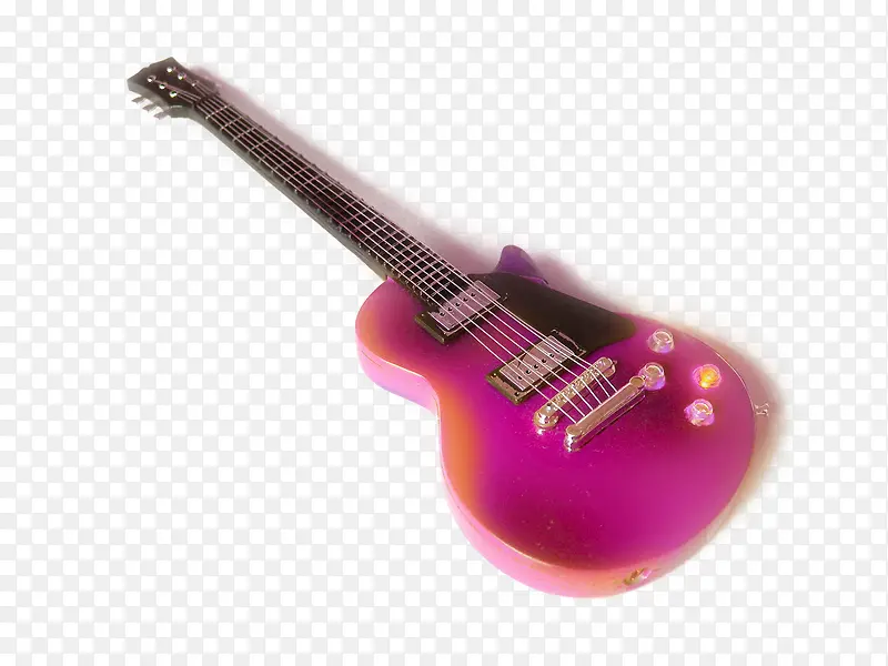 粉红色电吉他