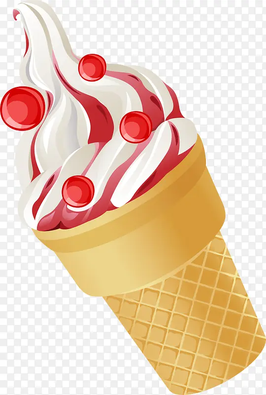 草莓美味冰淇淋