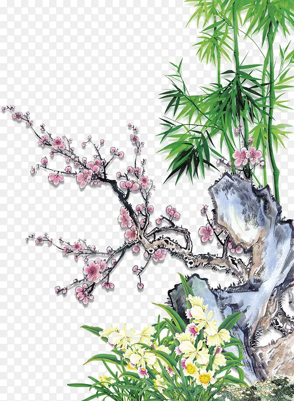 梅花绿色
