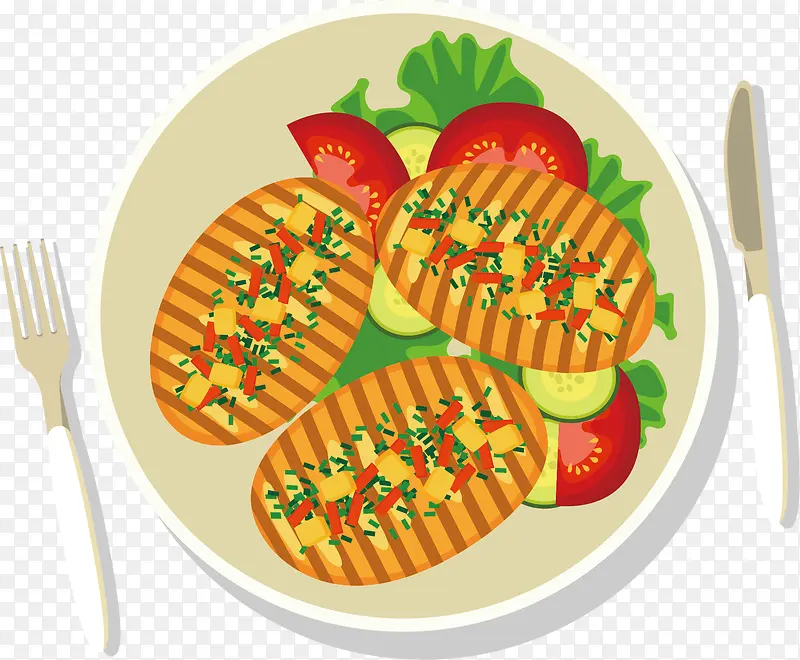 芝麻饼矢量图