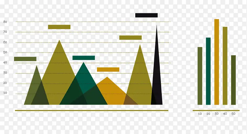 三角形数据图矢量素材