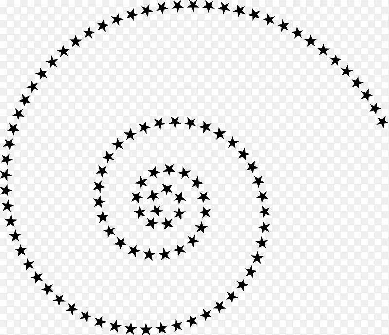 螺旋星星圆形