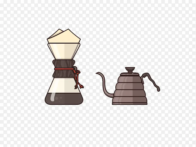 咖啡壶咖啡过滤壶素材