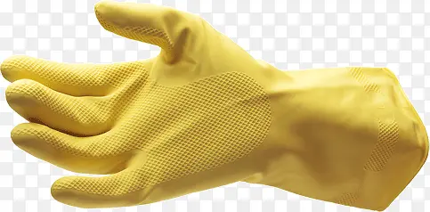 黄色塑胶手套