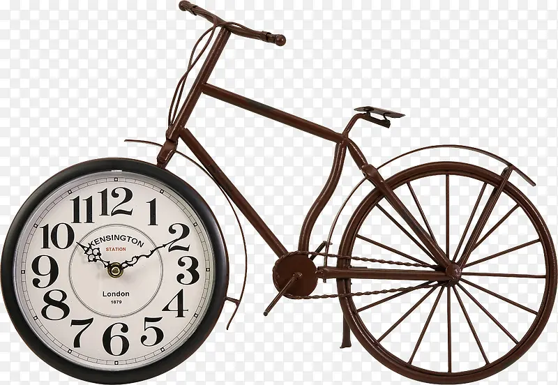 创意时钟自行车摆件