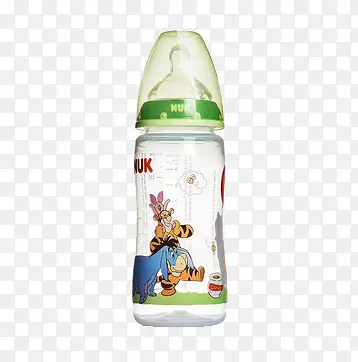 产品实物玻璃奶瓶