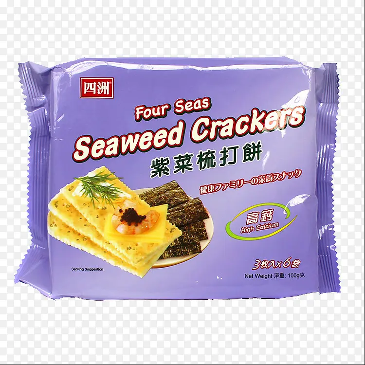 四洲紫菜梳打饼