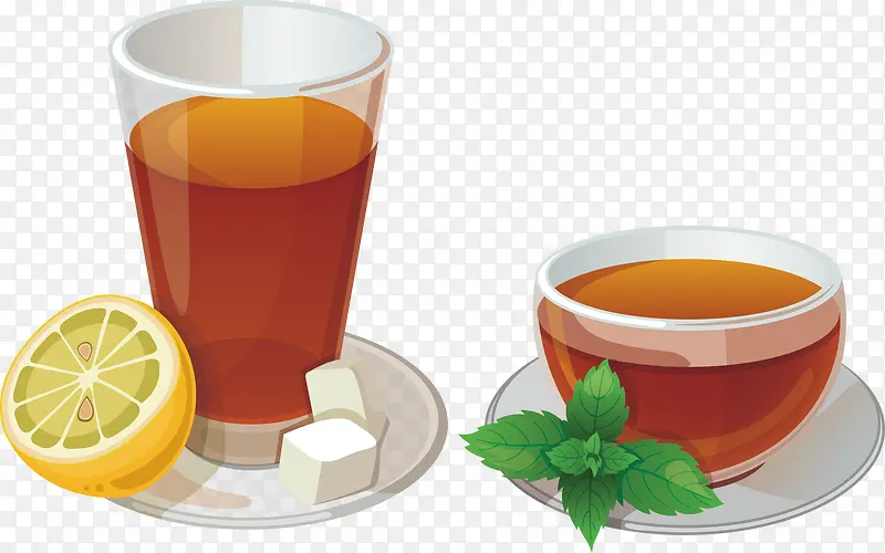 红茶和柠檬茶