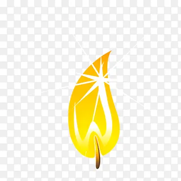 卡通创意蜡烛火光效果