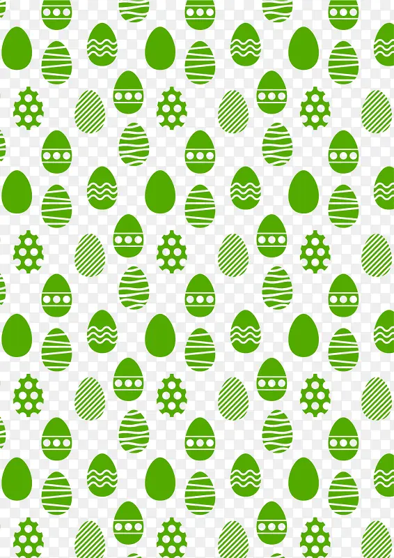 复活节绿色彩蛋背景