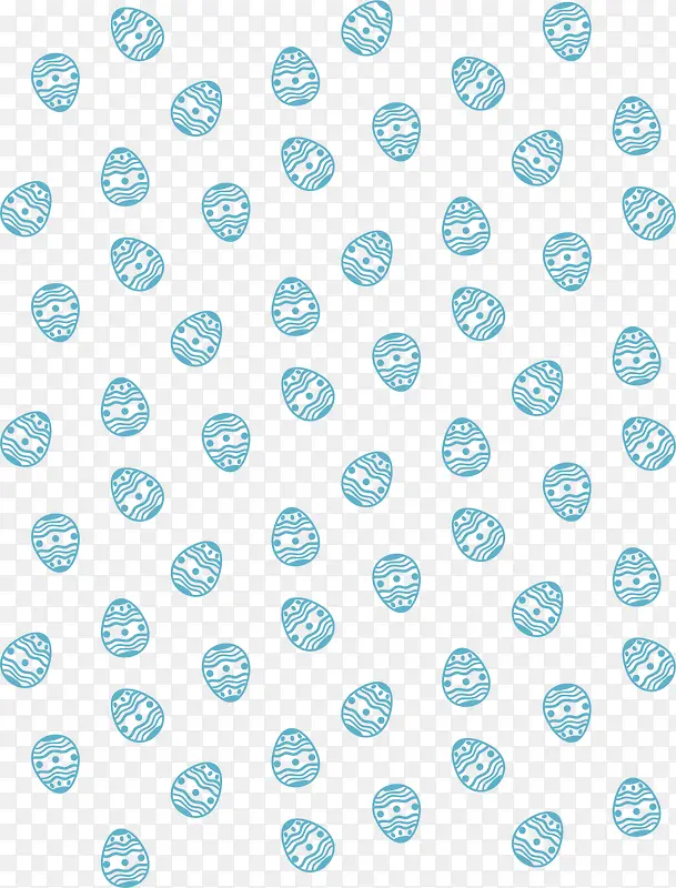 蓝色复活节彩蛋背景