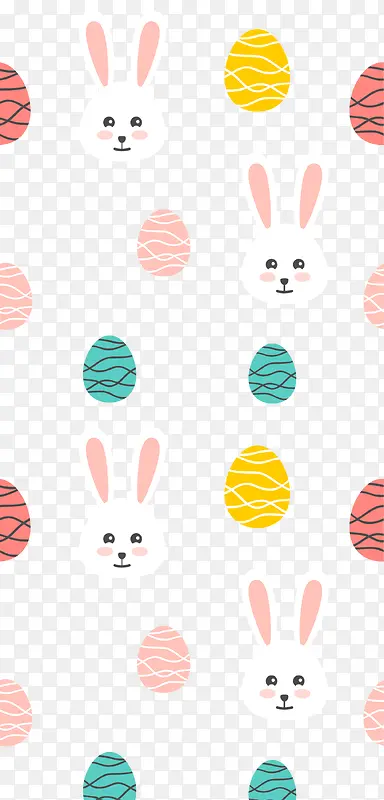 复活节彩蛋兔子背景