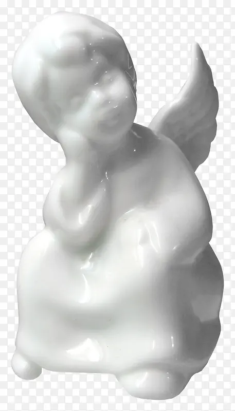 漂亮天使小孩雕塑