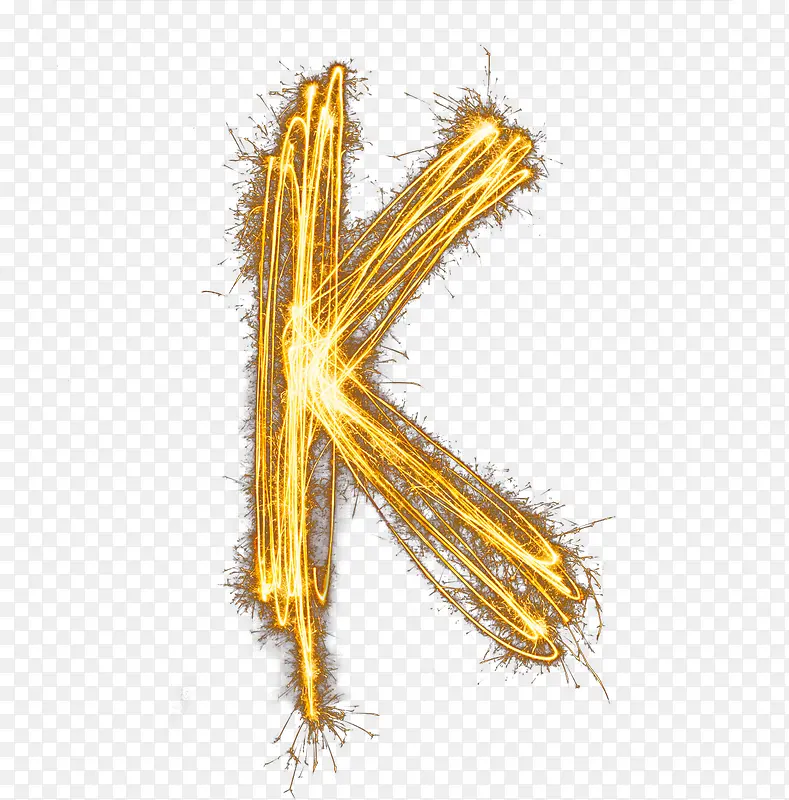 金色字母K