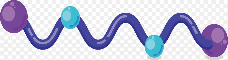 紫色波浪螺旋结构