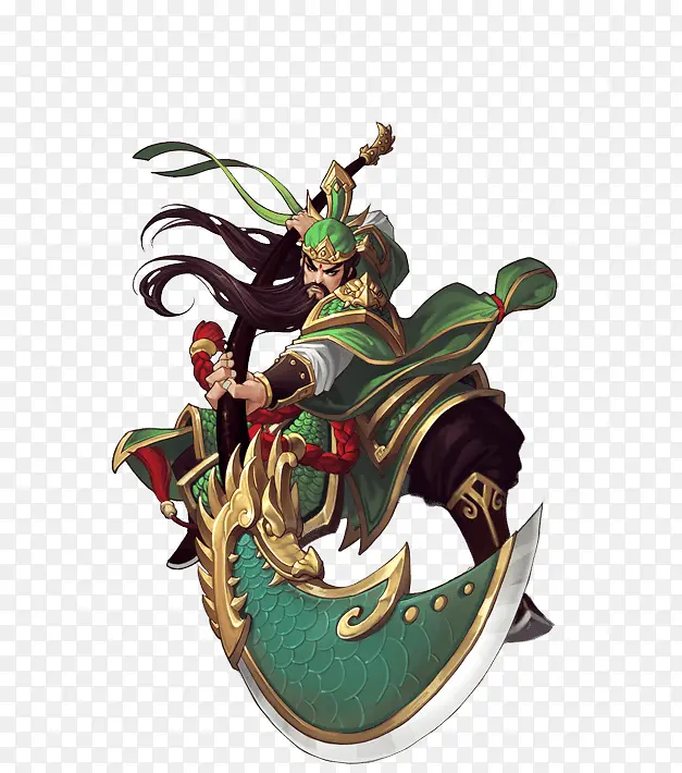 卡通武圣关二爷关羽