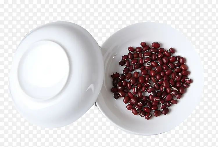 白瓷碗里的红豆