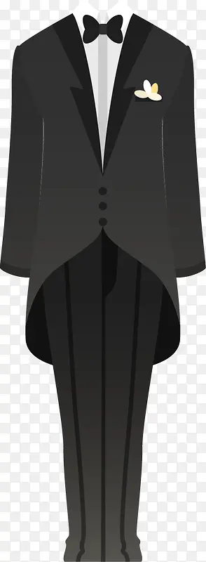 矢量手绘燕尾服