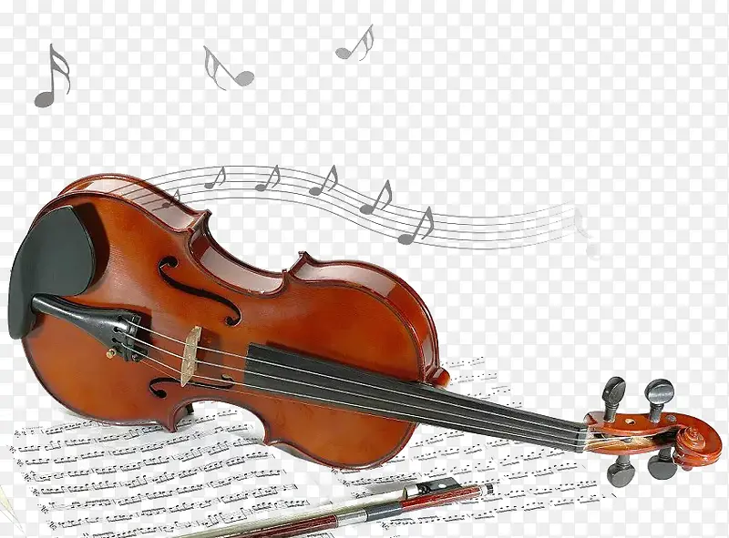 小提琴和美丽音符