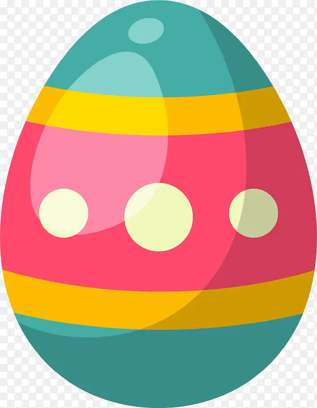 复活节圆点条纹彩蛋