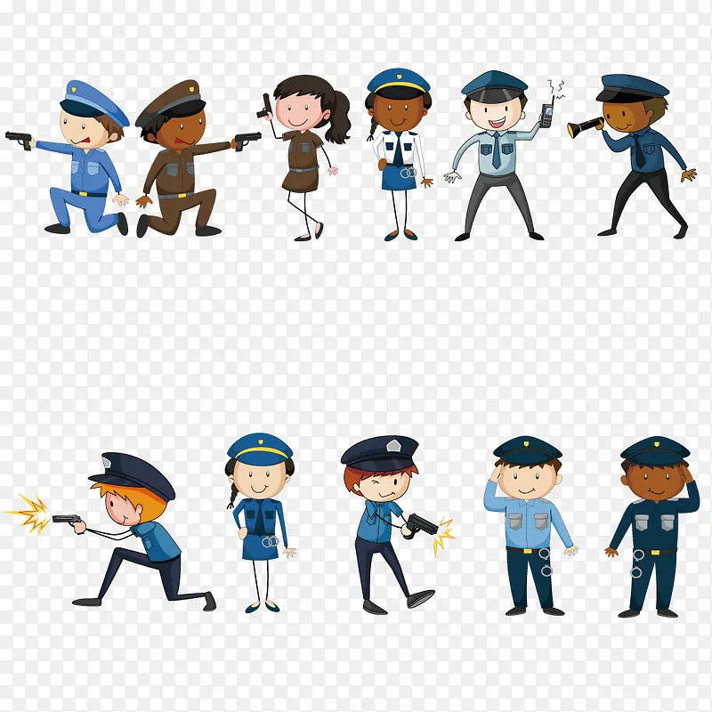 矢量警察形象