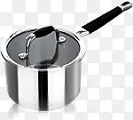 不锈钢带盖银色汤锅产品
