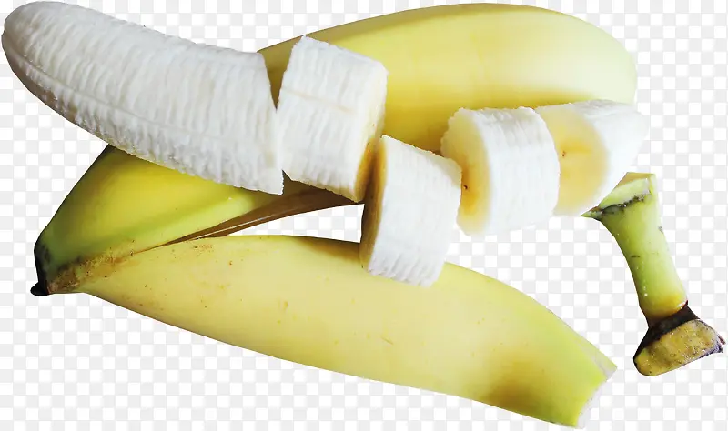 切成段的香蕉