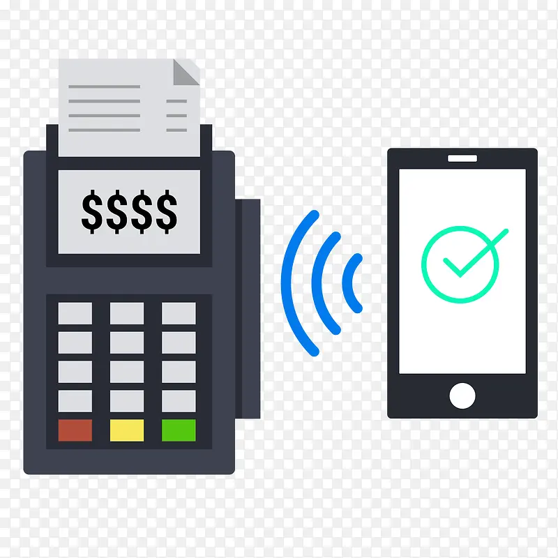 手绘NFC手机在线支付界面