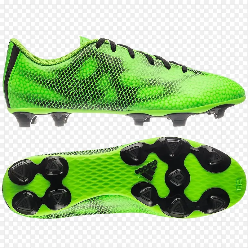 绿色的足球鞋