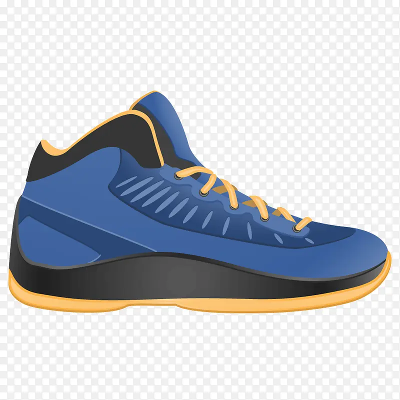 蓝色渐变质感篮球鞋