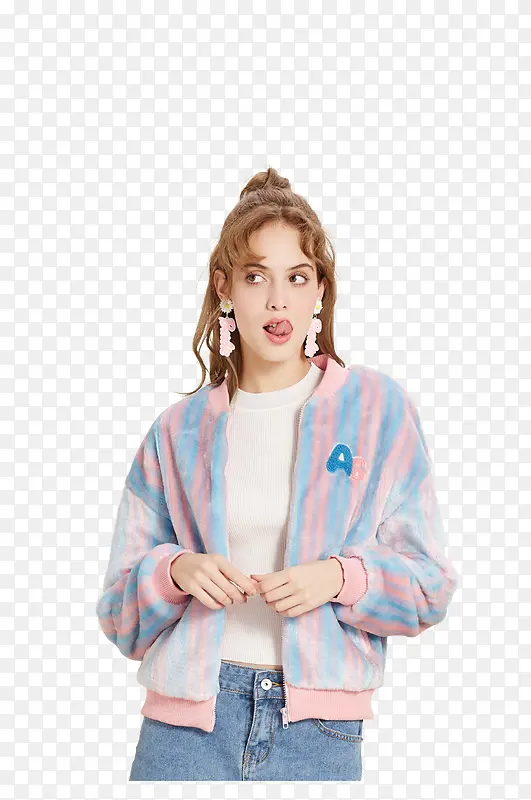 高清摄影甜嘴巴的美女