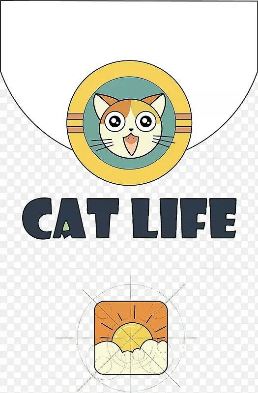 小猫宠物店logo图标