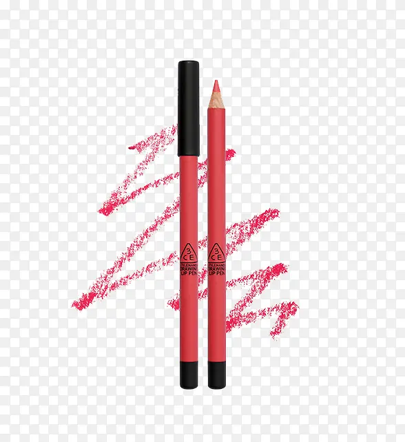 现代水红色3CE唇线笔