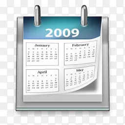 2009年日历图标